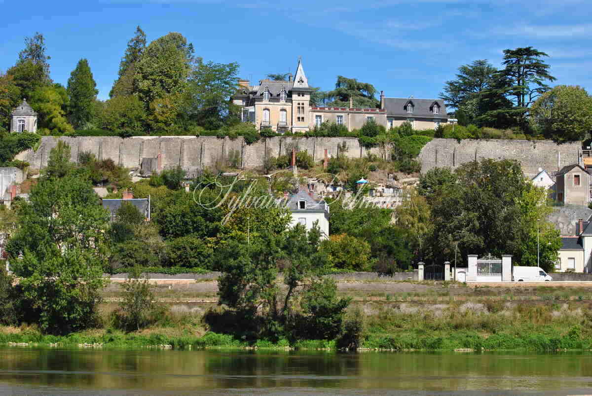 Superbe château surplombant la Loire avec une vue époustouflante. A rénover.