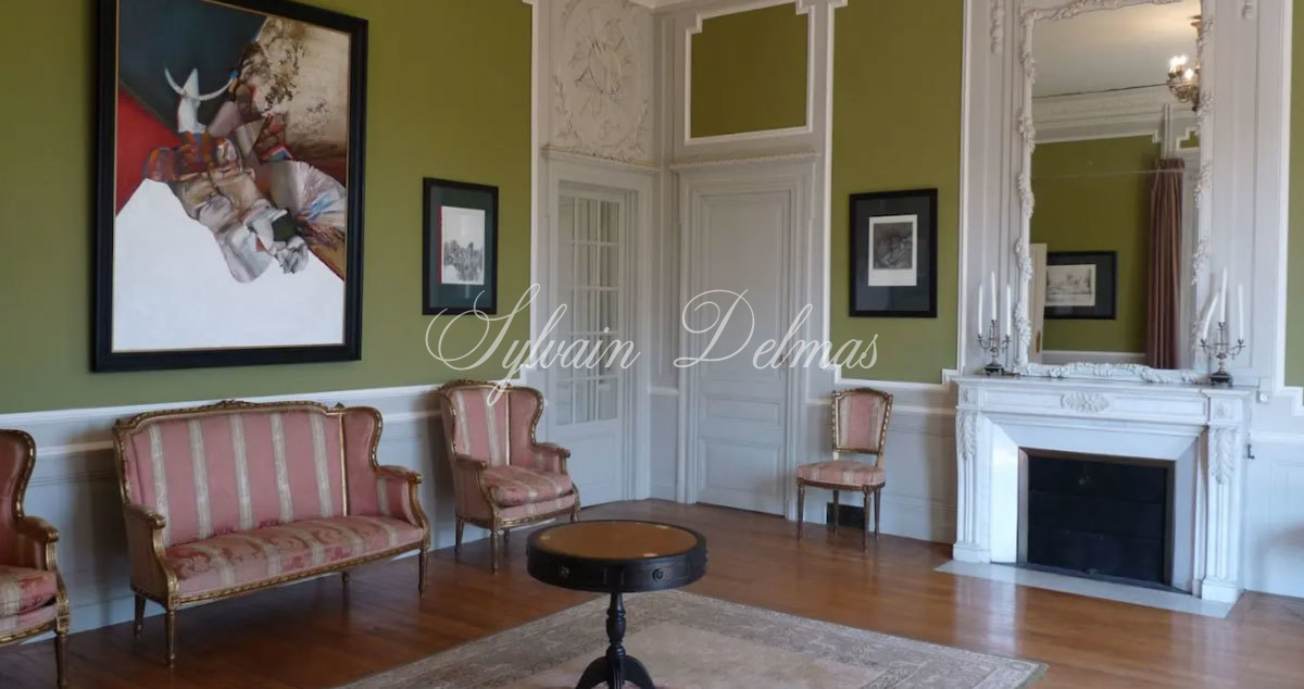 Château XIX° avec nombreux communs sur 8.1 hectares entre Le Mans et Tours