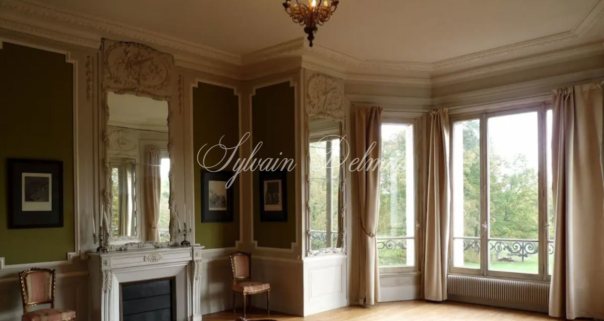 Château XIX° avec nombreux communs sur 8.1 hectares entre Le Mans et Tours