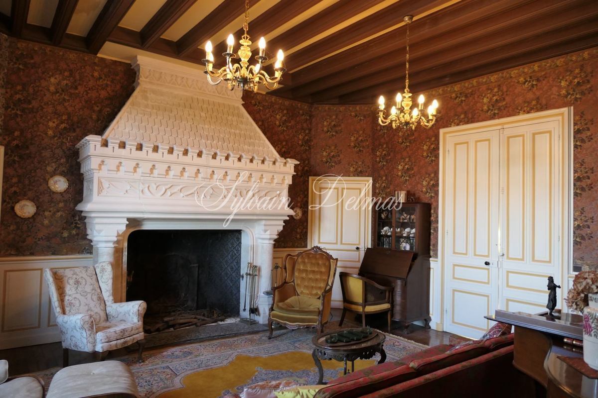 Château — Charmant petit chateau du 17 et 19 ème surplombant une petite rivière.