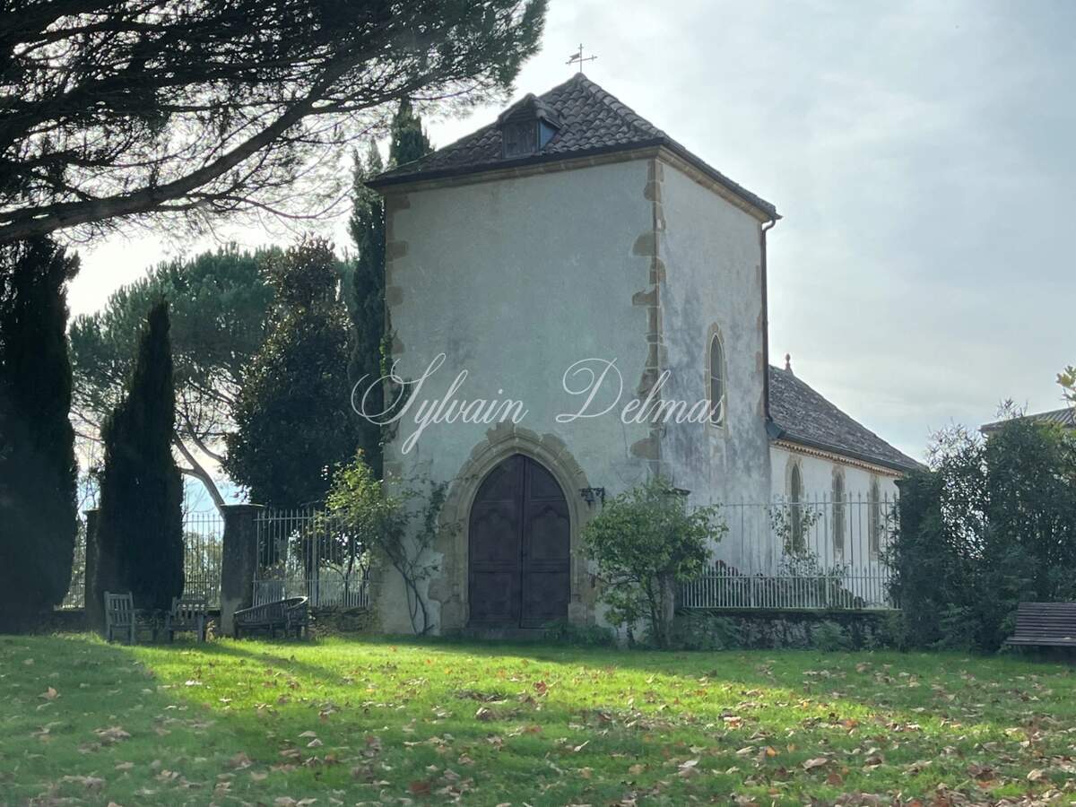Château — CHATEAU XVIII sur 70 ha, VUE PANORAMIQUE PYRÉNÉES